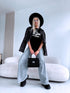 OVERSIZE T-krekls "THE BEST" - MELNS